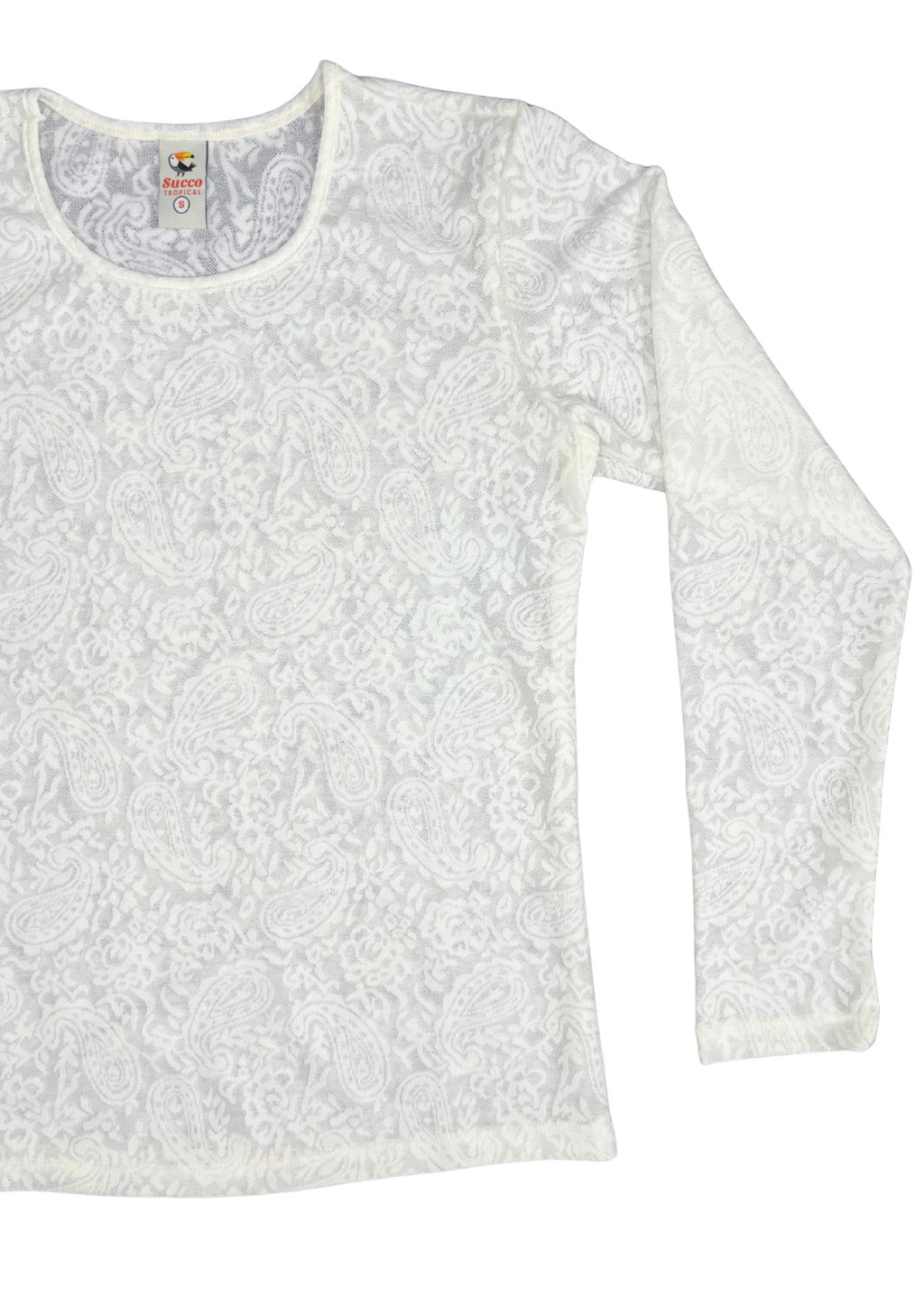 23472A blusa silueta ajustada, tela texturizada.