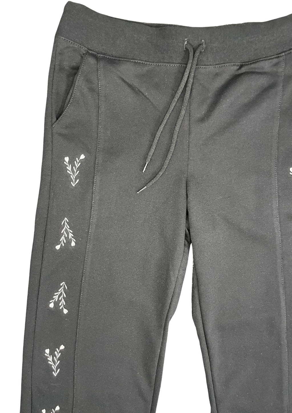 43395A pantalón sudadera silueta ajustada, algodón burda.