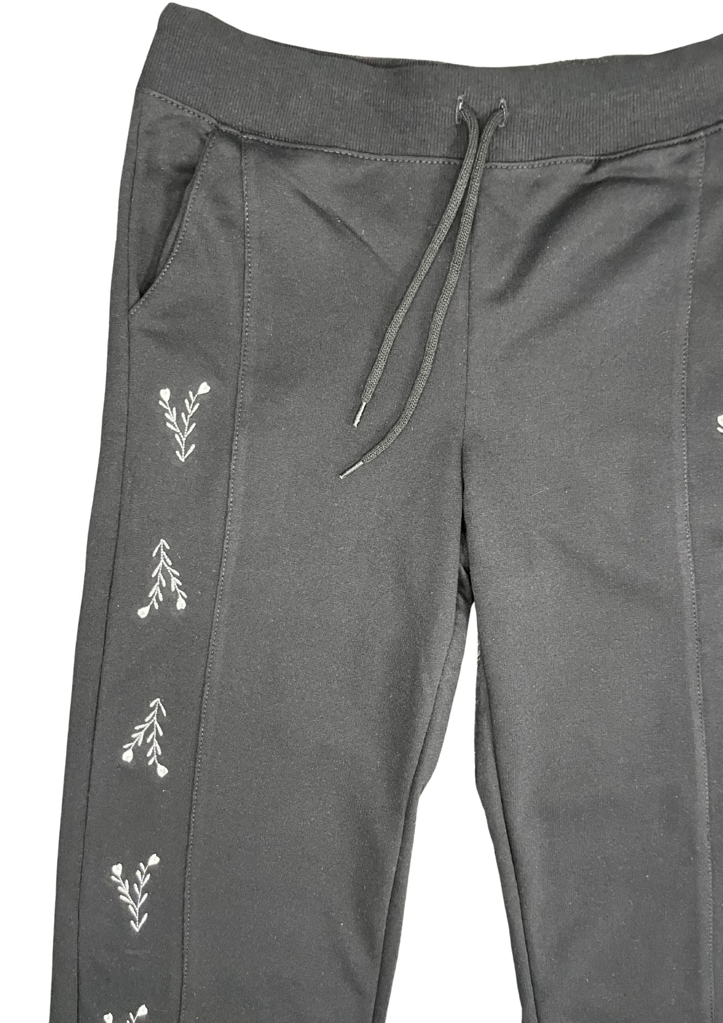 43395A pantalón sudadera silueta ajustada, algodón burda.